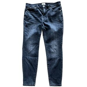 J. Crew 9” High Rise Toothpick Black Jeans Size 30P